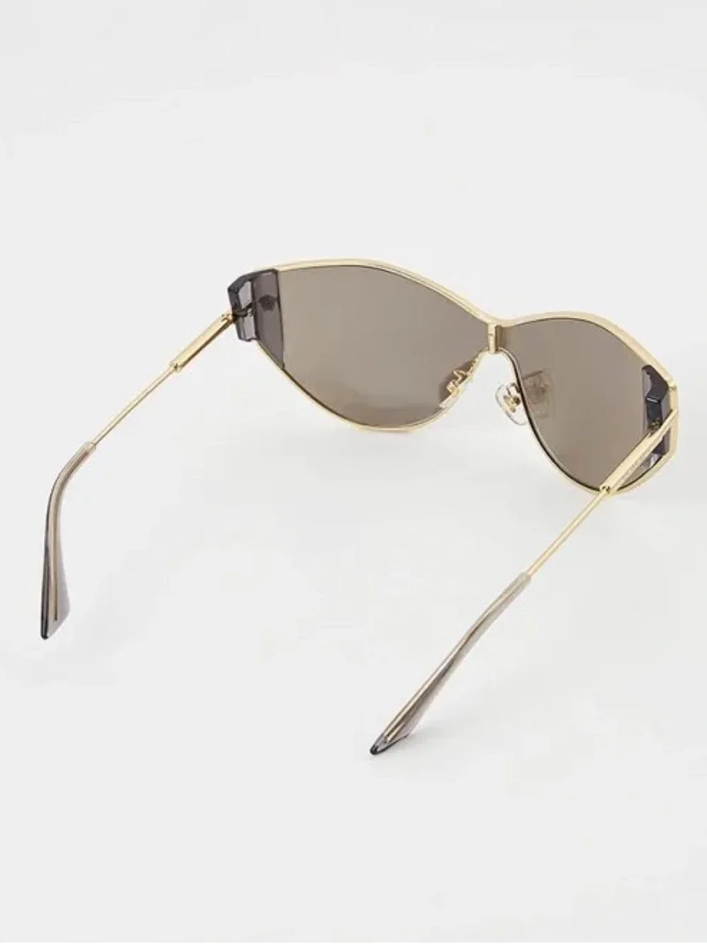 New Versace VE2239 12526G Gold-Tone Cat-Eye Sunglasses Silver Lenses Authentic
